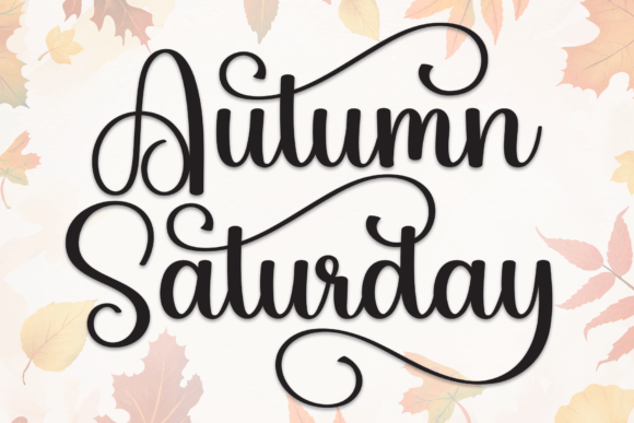 Autumn Saturday Font: Sweet and Stylish