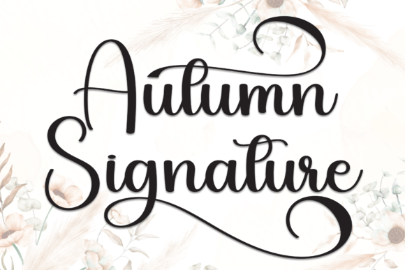 Autumn Signature Font Review