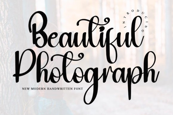 Beautiful Photograph Font for Creative Brands