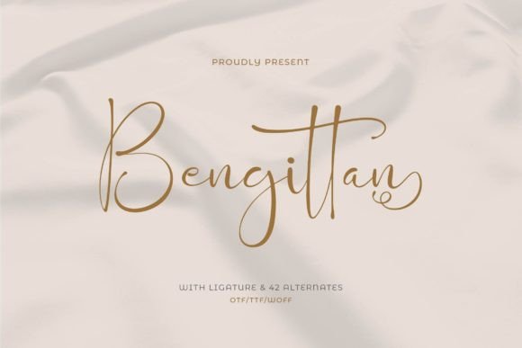 Bengittan: A Magical Script Font