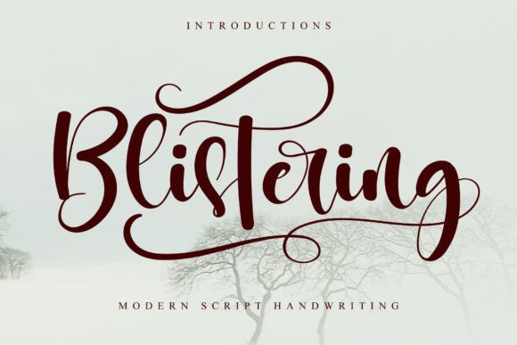 Blistering: A Fresh Handwritten Font