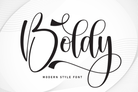 Boldy: A Magical Script Font