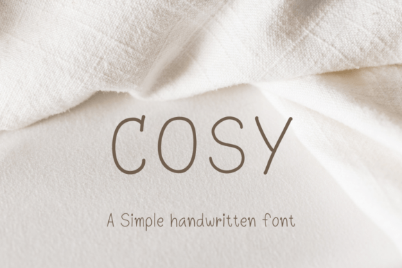 Cosy: A Handwritten Font for Creative Projects