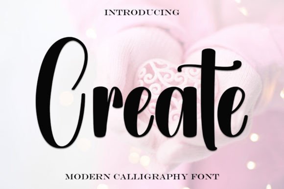 Create: A Handwritten Font for Elegant Branding