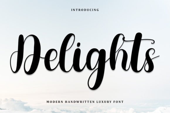 Delights Font: Elegant Script for Creative Projects