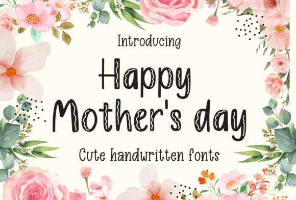 Happy Mothers Day Font: Elegant Script for Digital Marketing