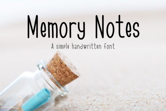 Memoyr Notes: A Handwritten Font for Polished Branding