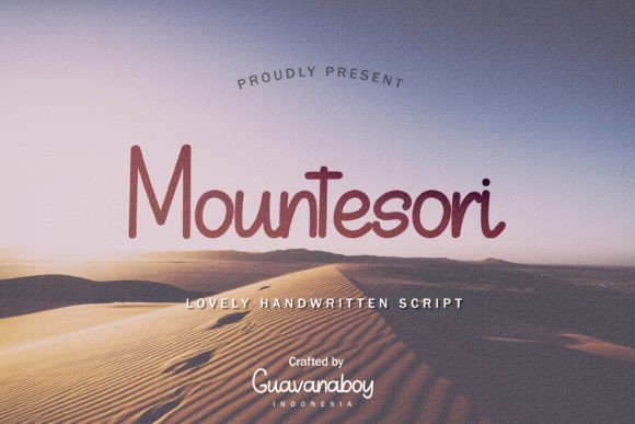 Mountesori: A Creative Font for Web Design