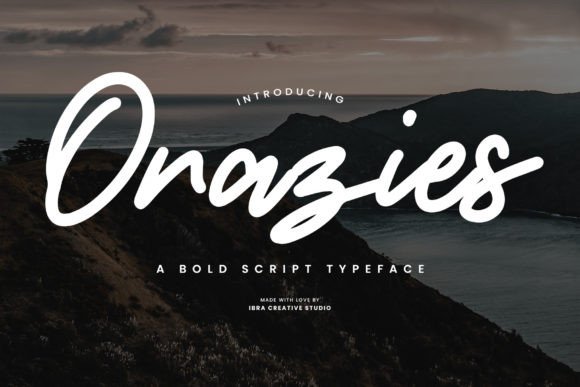 Orazies: A Bold Script Typeface