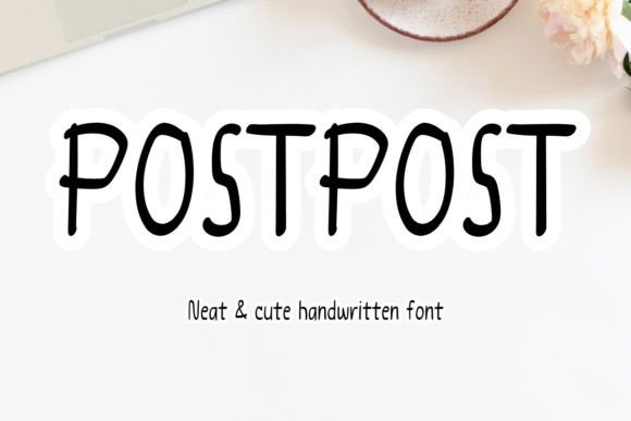 Postpost: A Cute Handwritten Font for Creative Projects