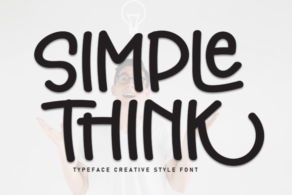 Simple Think: A Playful Font for Creative Projects