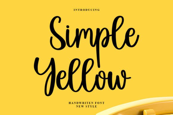 Simple Yellow Font: A Delicate Touch for Elegant Design