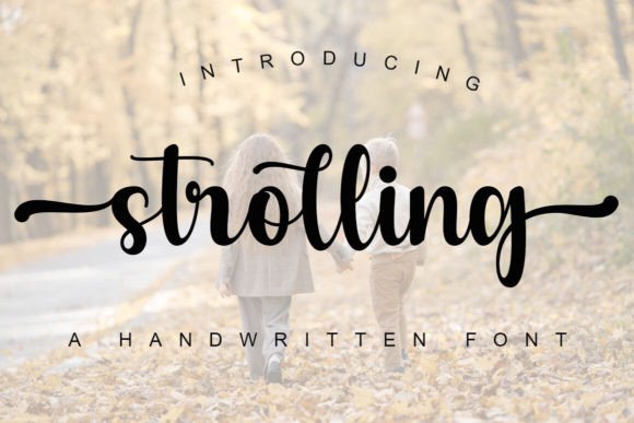 Strolling: A Handwritten Font for Editorial Design