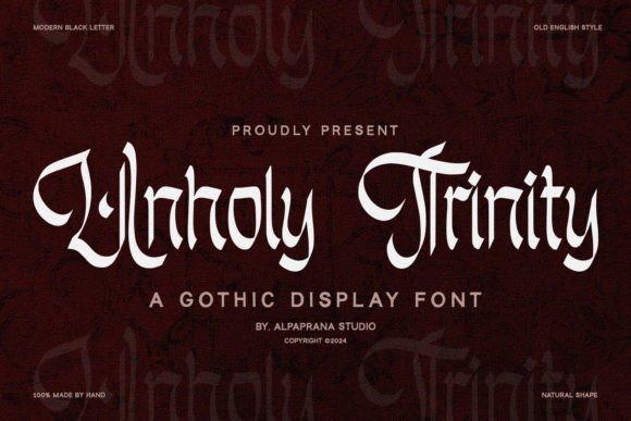 Unholy Trinity: Gothic Font for Impact