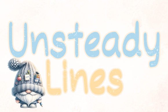 Unsteady Lines: A Whimsical Font for Editorial Design