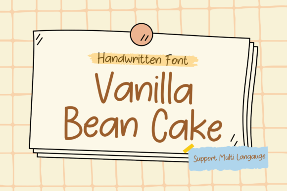 Vanilla Bean Cake Font for Creative Projects